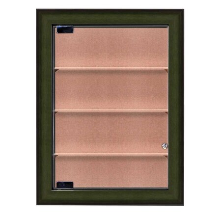 United Visual Products Outdoor Enclosed Combo Board, 42"x32", White Frame/Green & Buff UVCB4232ODW-GREEN-BUFF